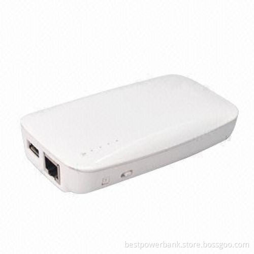 6,600mAh Power Bank With WiFi Function/Class A18650 Lithium-ion/White Color/With One USB Output